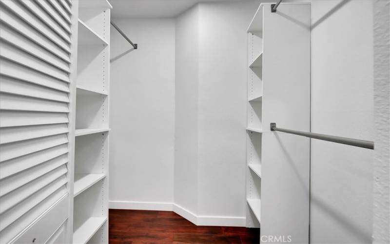 Lots of space in this walk in closet