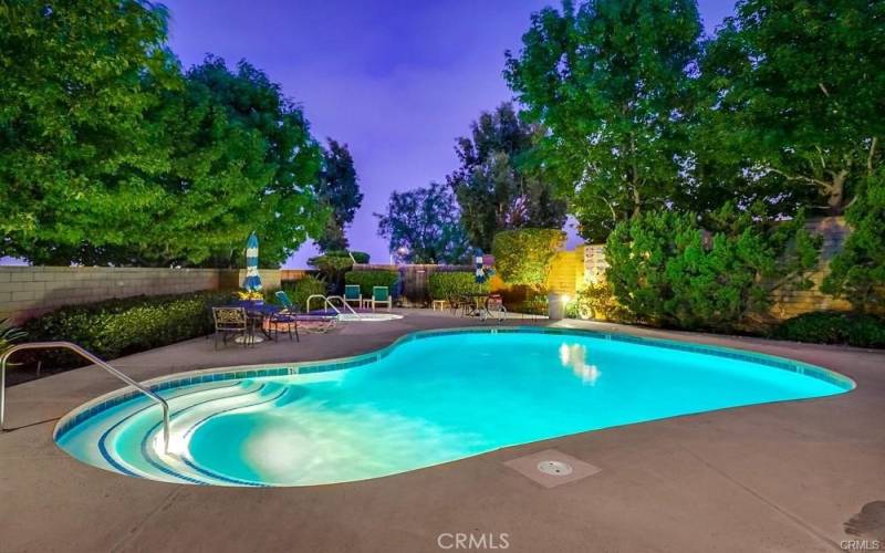 Enjoy the pool on those hot summer days and nights!