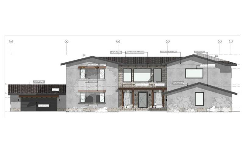 Plan for House Front