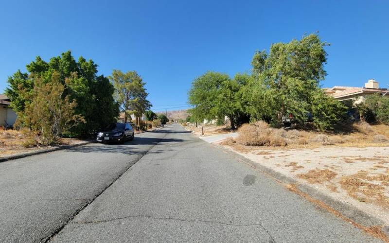 Facing North on Quinta Way