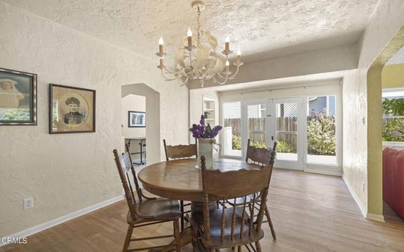 Dining Room with French Doors