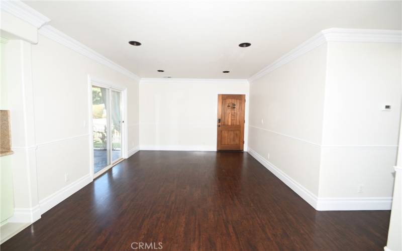 Entryway and living room