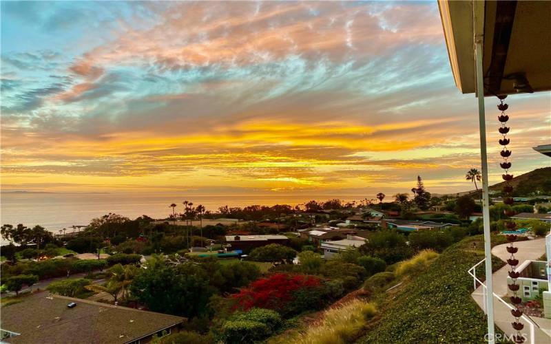 Sunset skies from the condo.