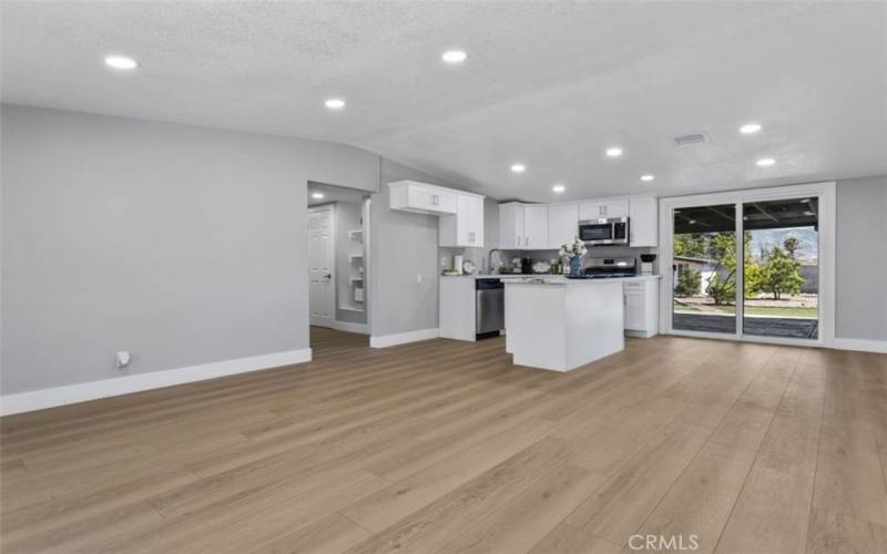 Kitchen open to the family room & Dinning Area