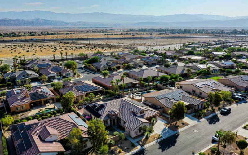 AERIAL WITH MOUNTAINS