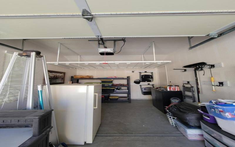 OVERHEAD STORAGE IN GOLF CART GARAGE