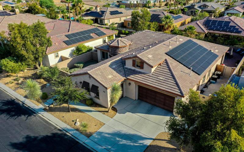 HOUSE WITH SOLAR AND LANDSCAPING