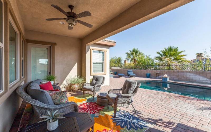 COVERED PATIO AND POOL