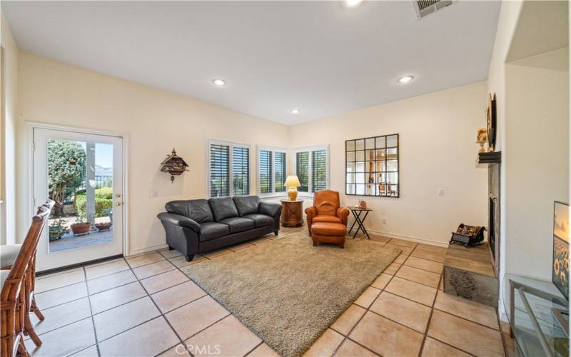 Family room open to Kitchen