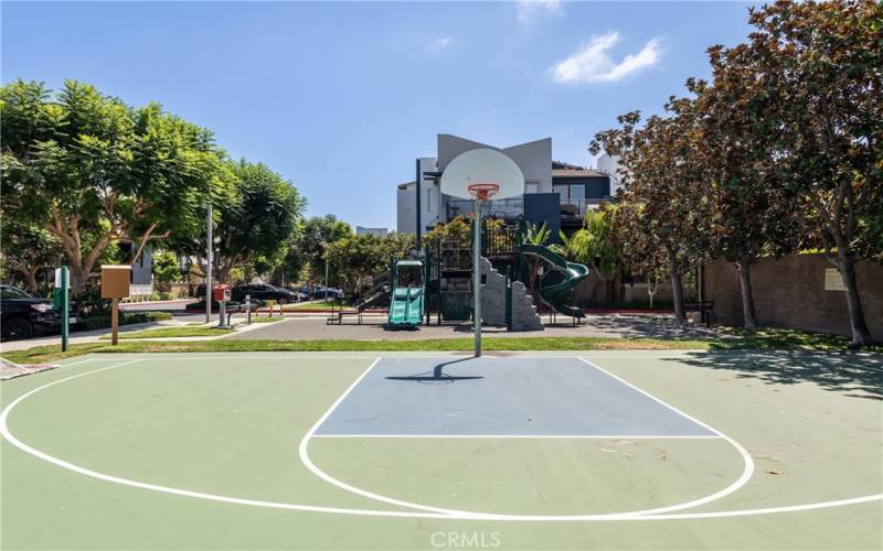 Basketball sport court gives you room to move.