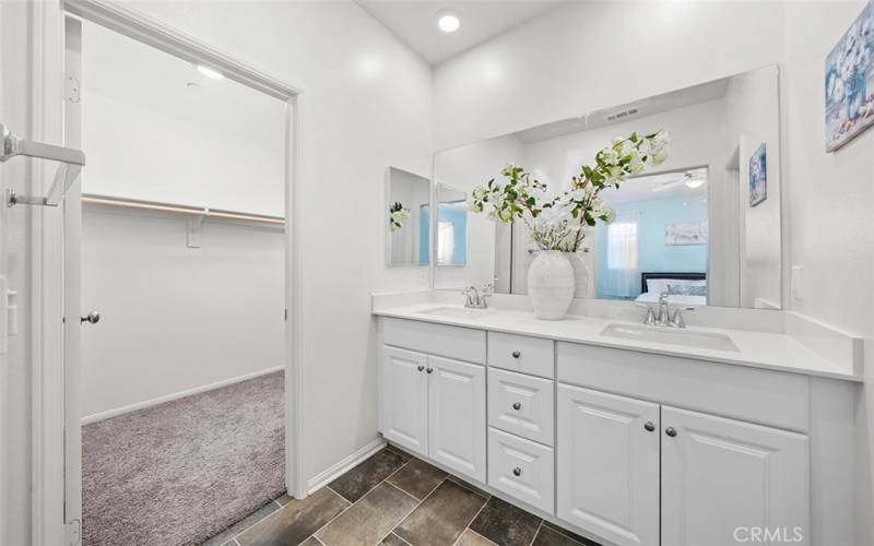 Primary Bathroom with walk in closet