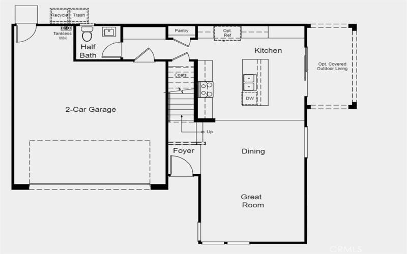 Structural options added:  Covered outdoor patio.