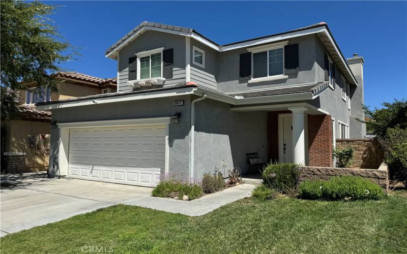 Side view of front house