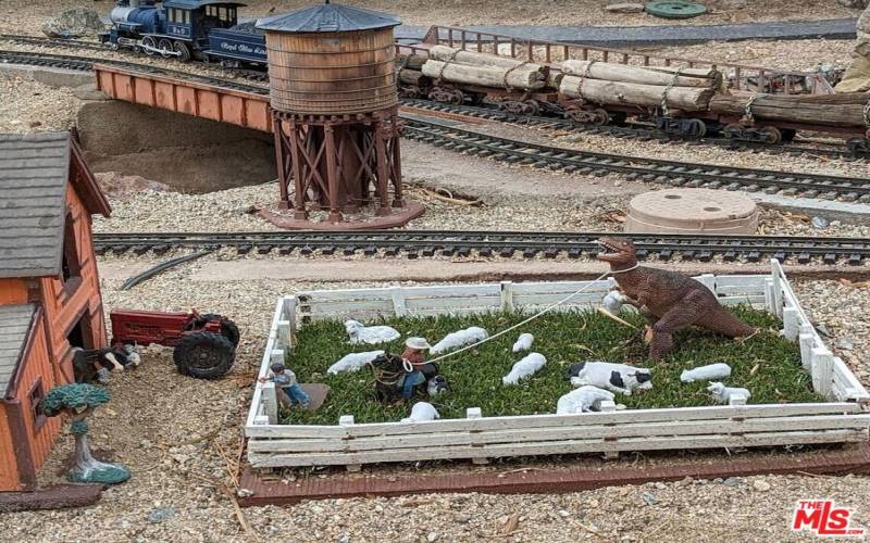 Model trains in The Living Desert