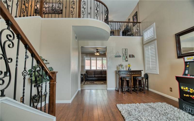 Grand entrance into living room