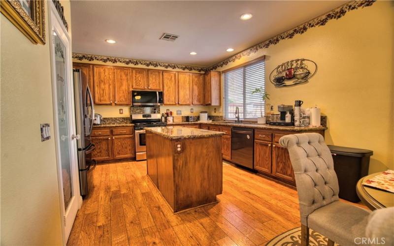 Kitchen with upgraded counters