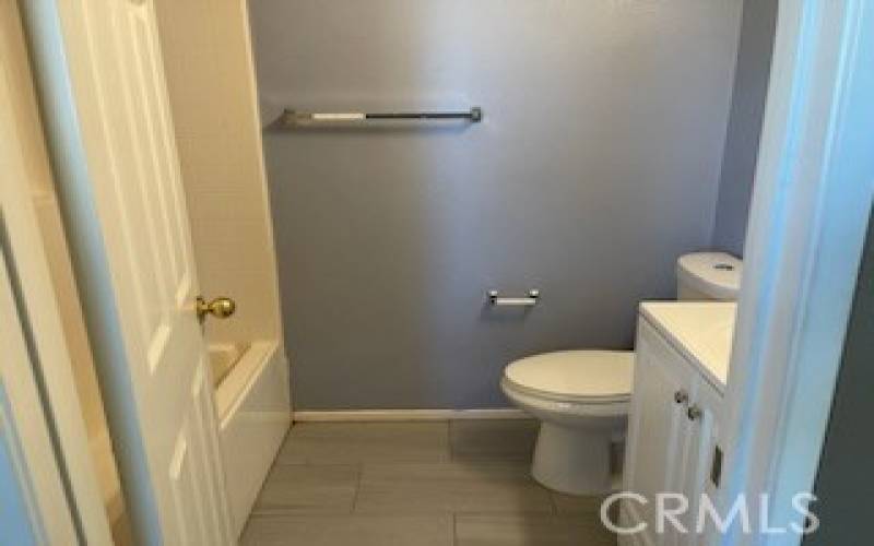 Bathroom 2 by front bedroom in 14615 Tucson St, Victorville CA 92394