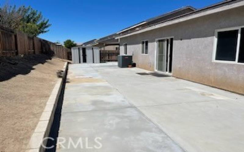 Backyard of house on 14615 Tucson St, Victorville CA 92394