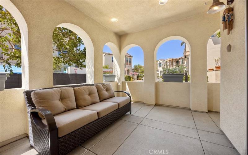 COVERED CABANA PATIO JUST OUTSIDE OF THE THIRD BEDROOM