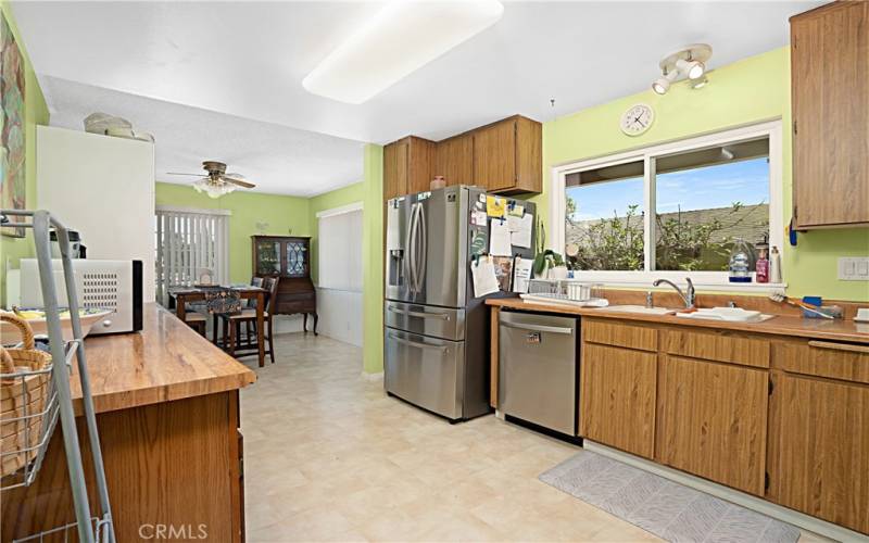 Kitchen from living area