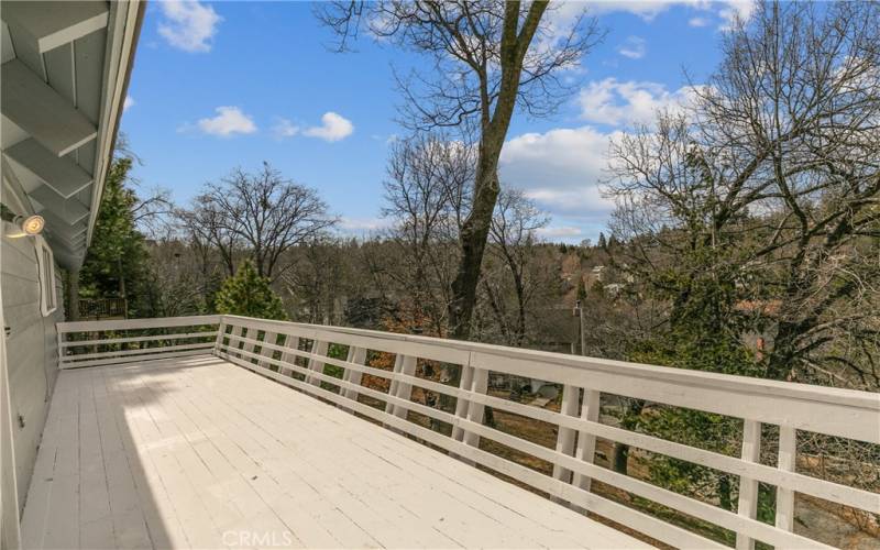 Large Deck off Living Room with Views