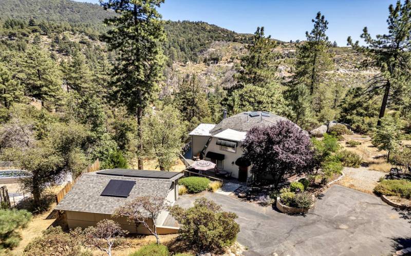 Overhead of Home and Garage