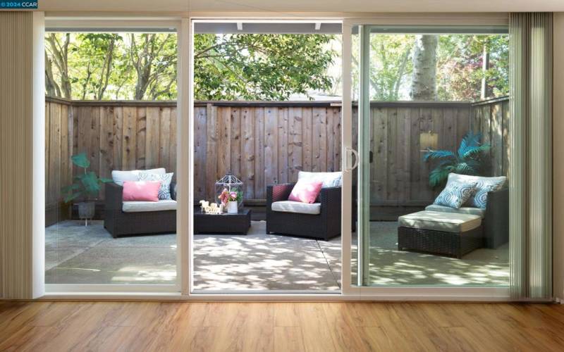 View of Patio from Living Room