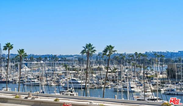 Marina channel, boat view