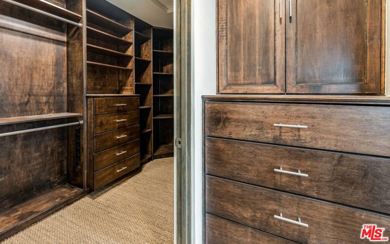 Master walk-in closet