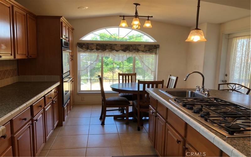 Breakfast area in kitchen.