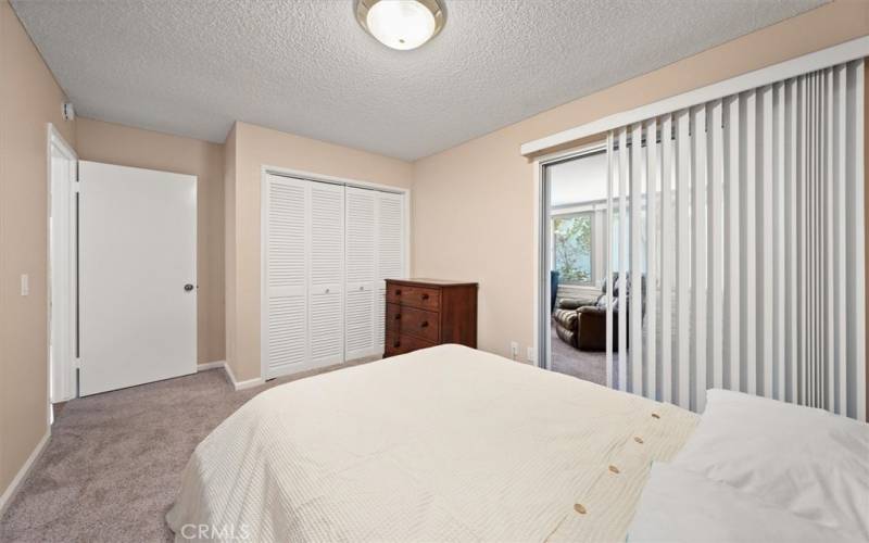 2nd bedroom with access to sunroom/family room