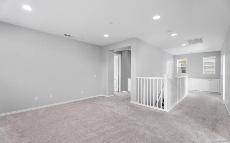 Loft area facing center stairway