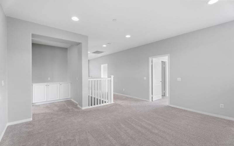 Loft area facing center stairway