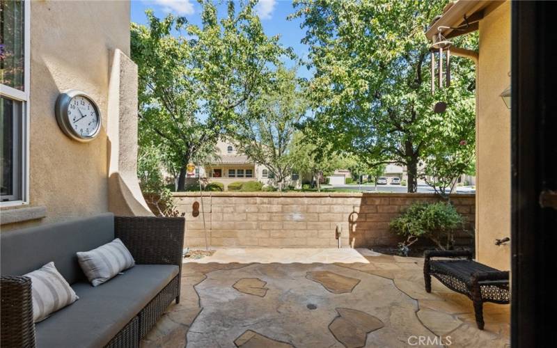 Patio View outside dining room