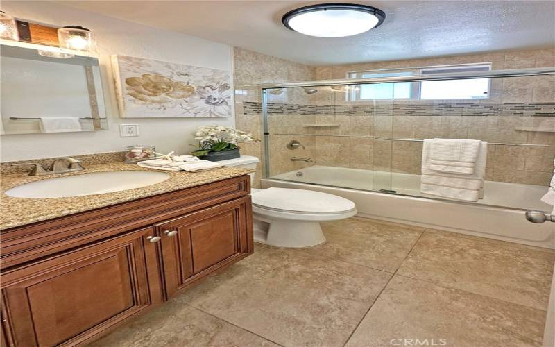 Beautiful appointed main bath with full tub.