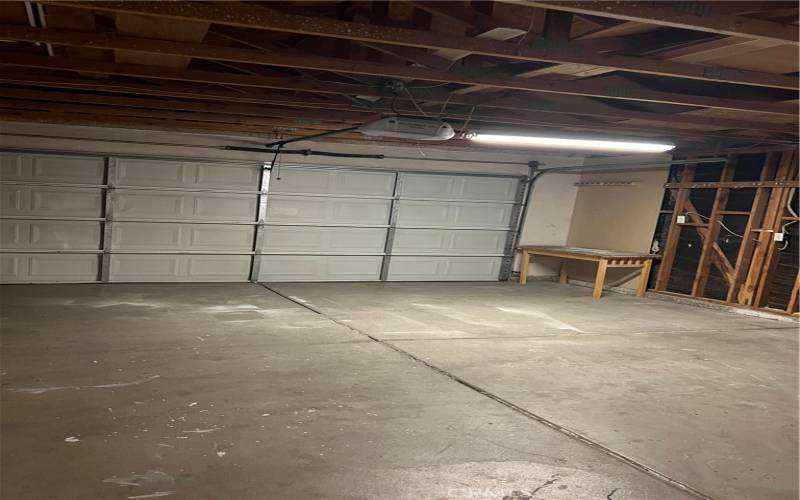 Two-car garage.