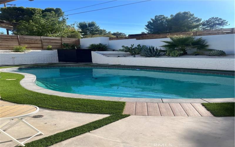 Pool French Door View