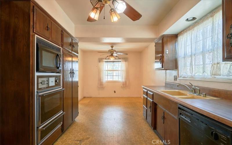 Kitchen and dining area