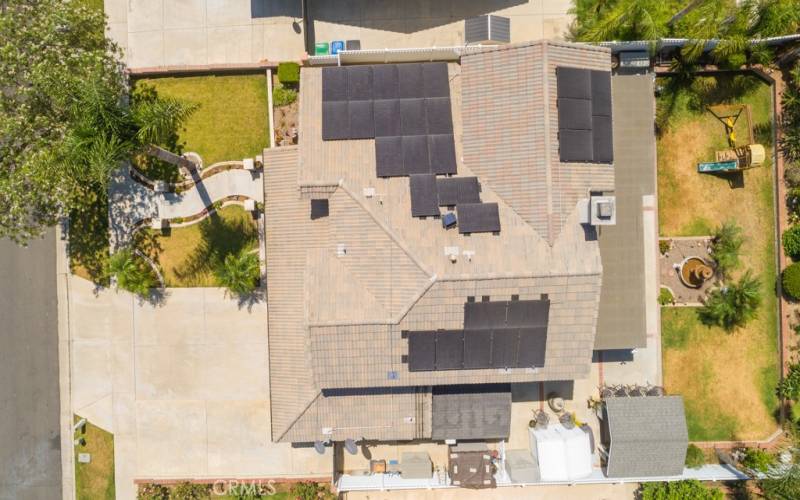 Aerial View Of Solar Panels