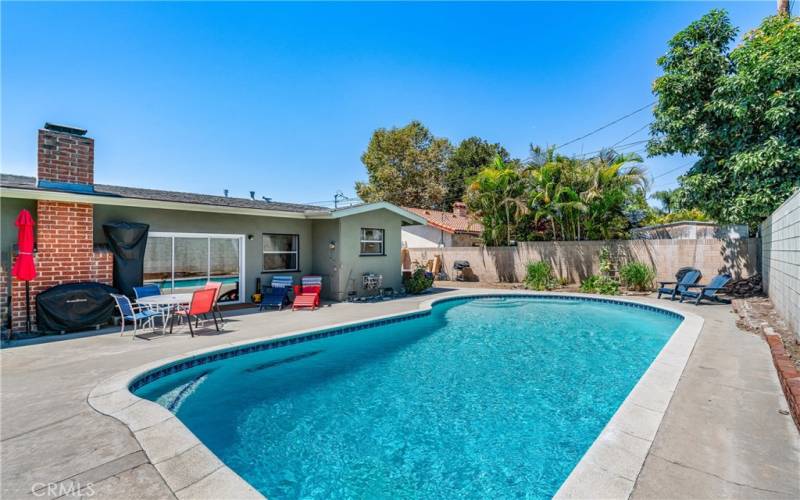 Sparkling Pool and Sitting Areas