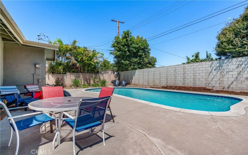 Sparkling Pool and Sitting Areas