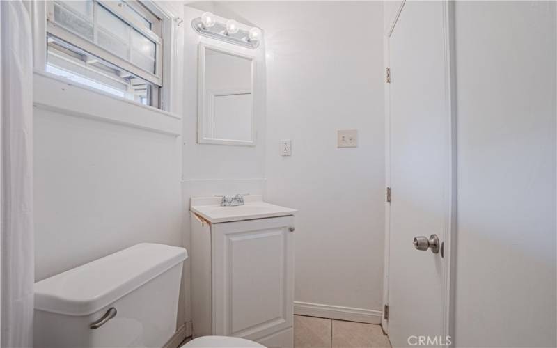 Guest house bathroom.