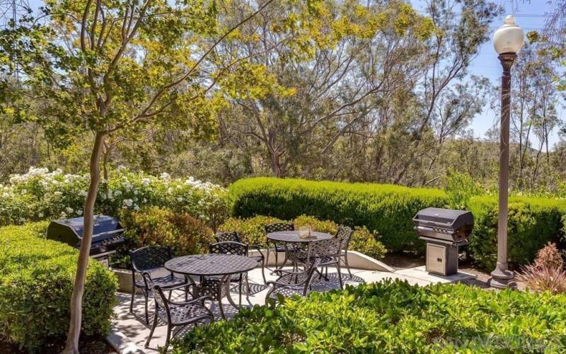 BBQ area right outside of front door and patio