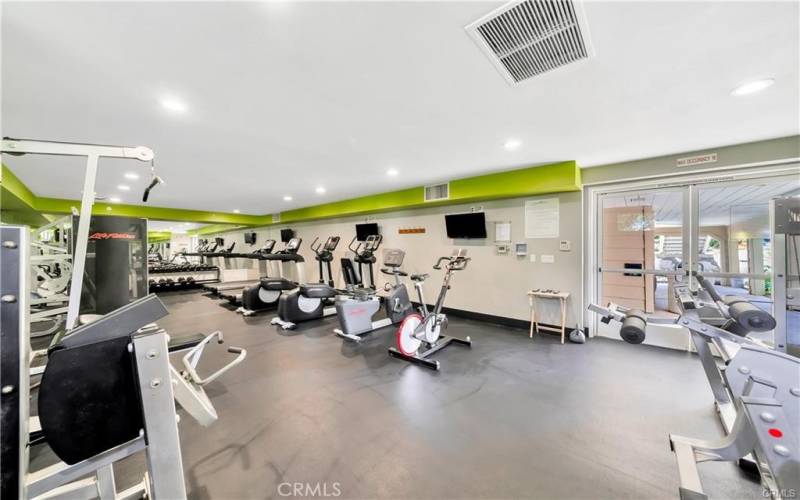 Top of the line fitness room