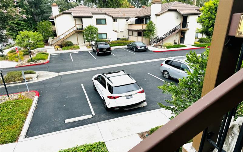 View from stairs