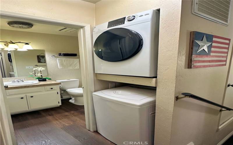 Washer and dryer are included.