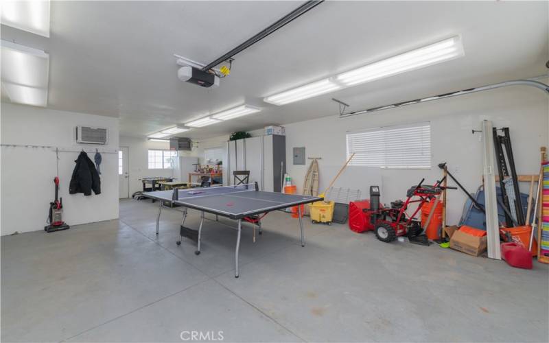 Two car garage space towards to gym or entertainment area