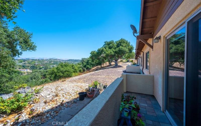 open space and views from patio