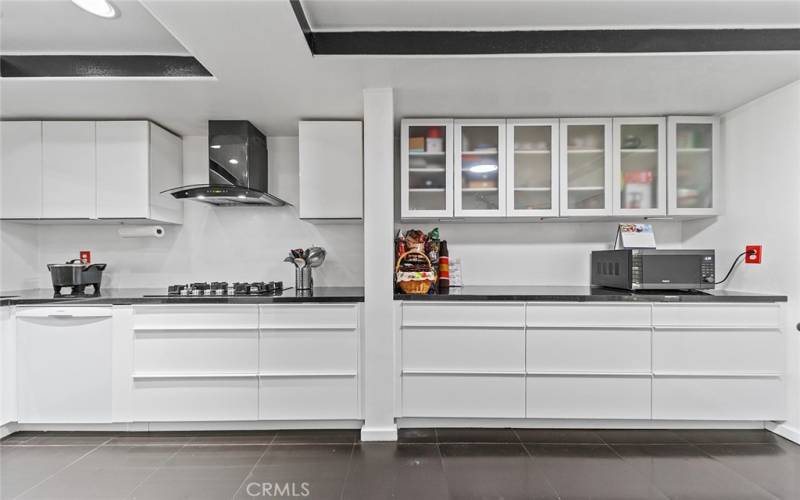 European cabinets with a self-closing drawers