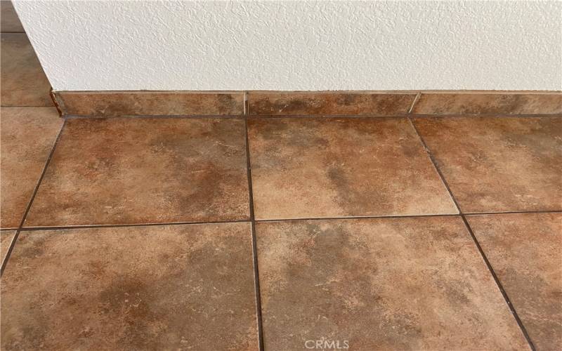 Custom kitchen tile floor